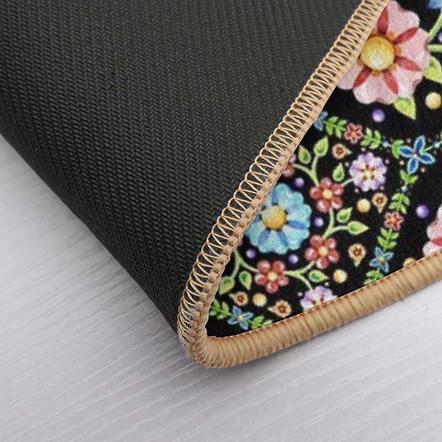 Millefiori Floral Flower Crown Durable Bath Mat