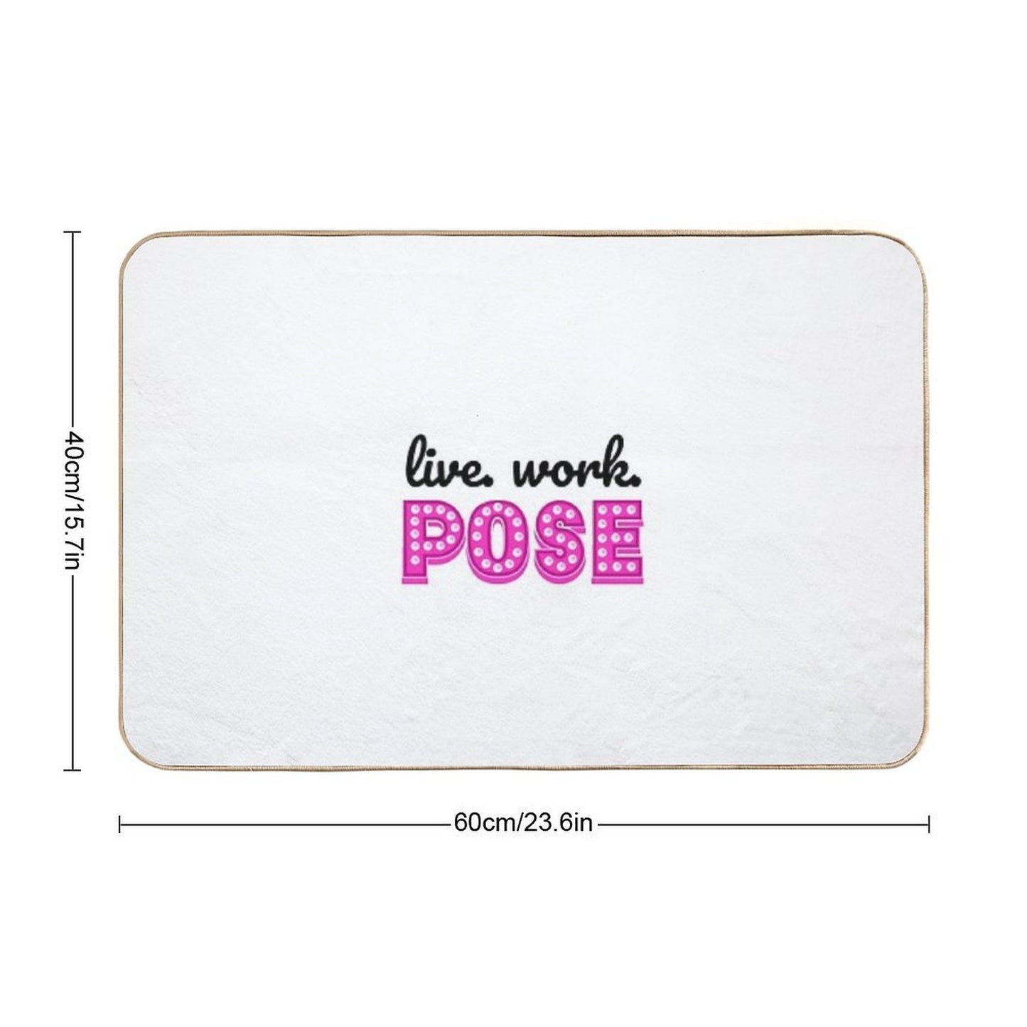 Live Work Pose Fx Tv Show  Stain-Proof Bath Mat