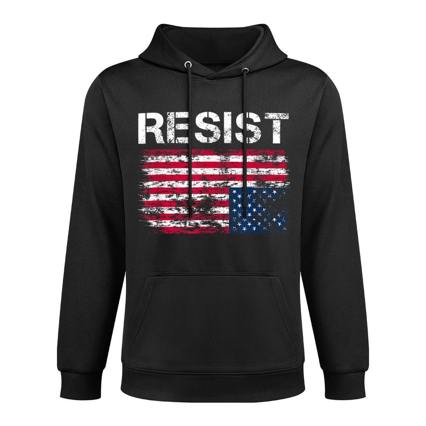 Resist American Upside Down Distress Vintage Easy Care Hoodie