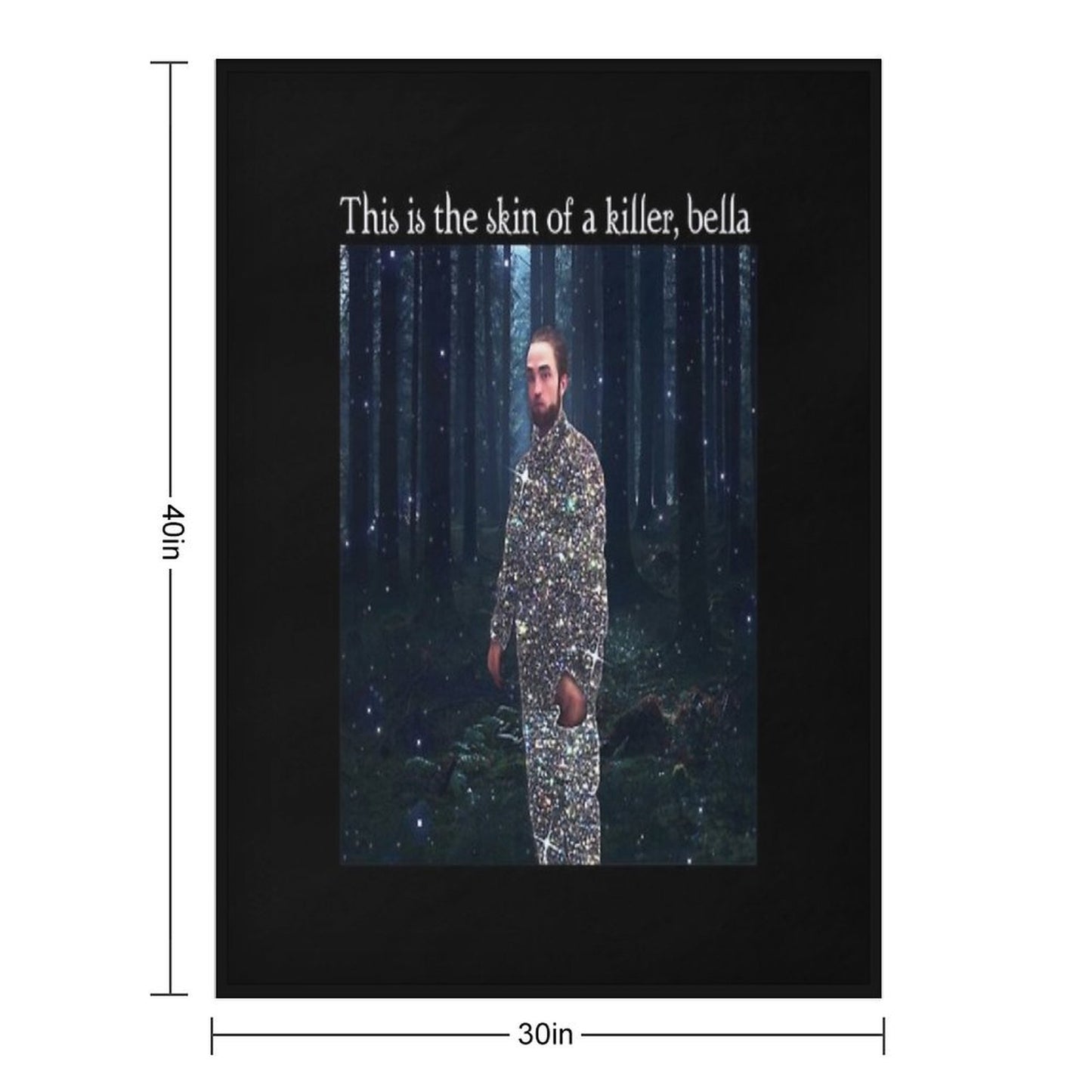 This Is The Skin Of A Killer Bella Meme Essential Plush Throw Blanket