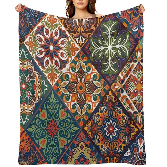 Mosaic of Elegance Comfort Throw Blanket