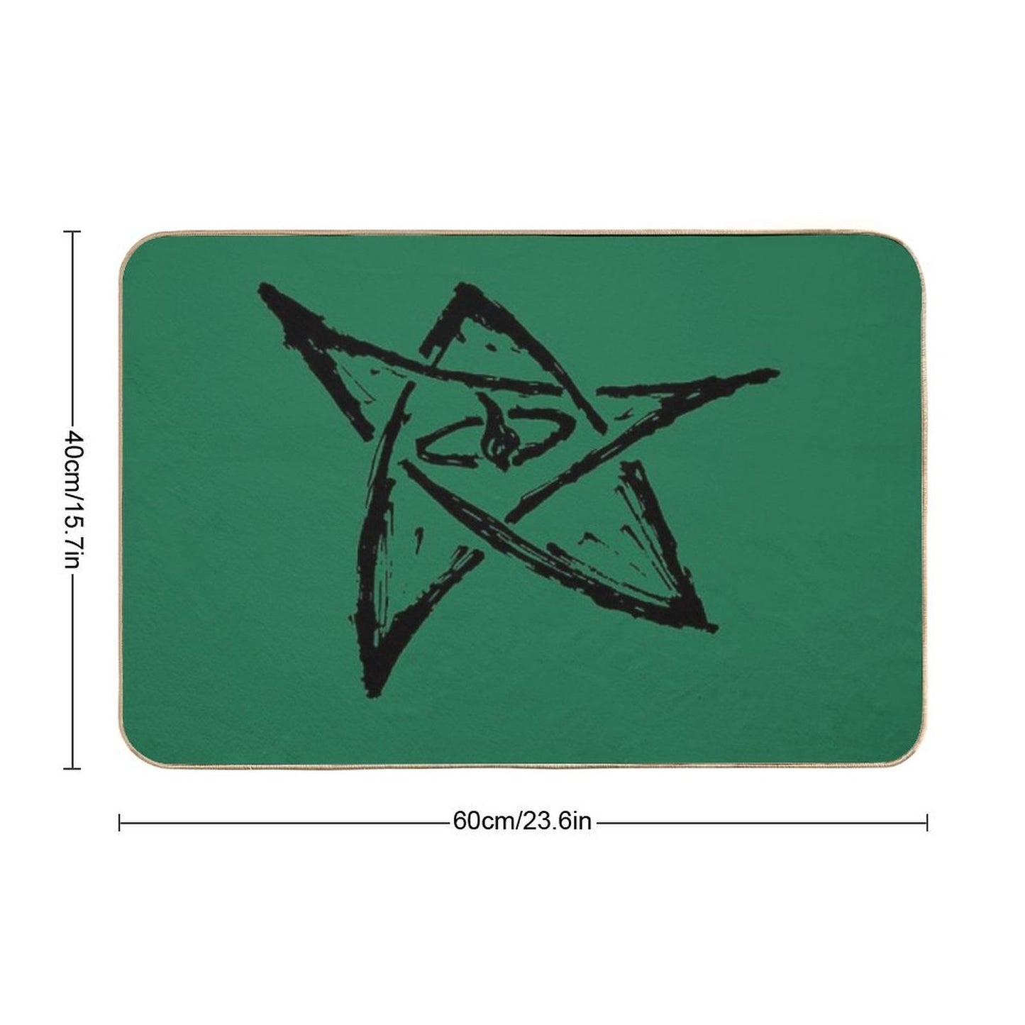 Call of Cthulhu, The Elder Sign - Ink Black  Anti-Trip Bath Mat