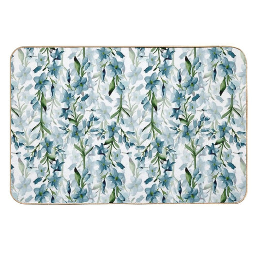 Blue Branches  High-Traffic Bath Mat