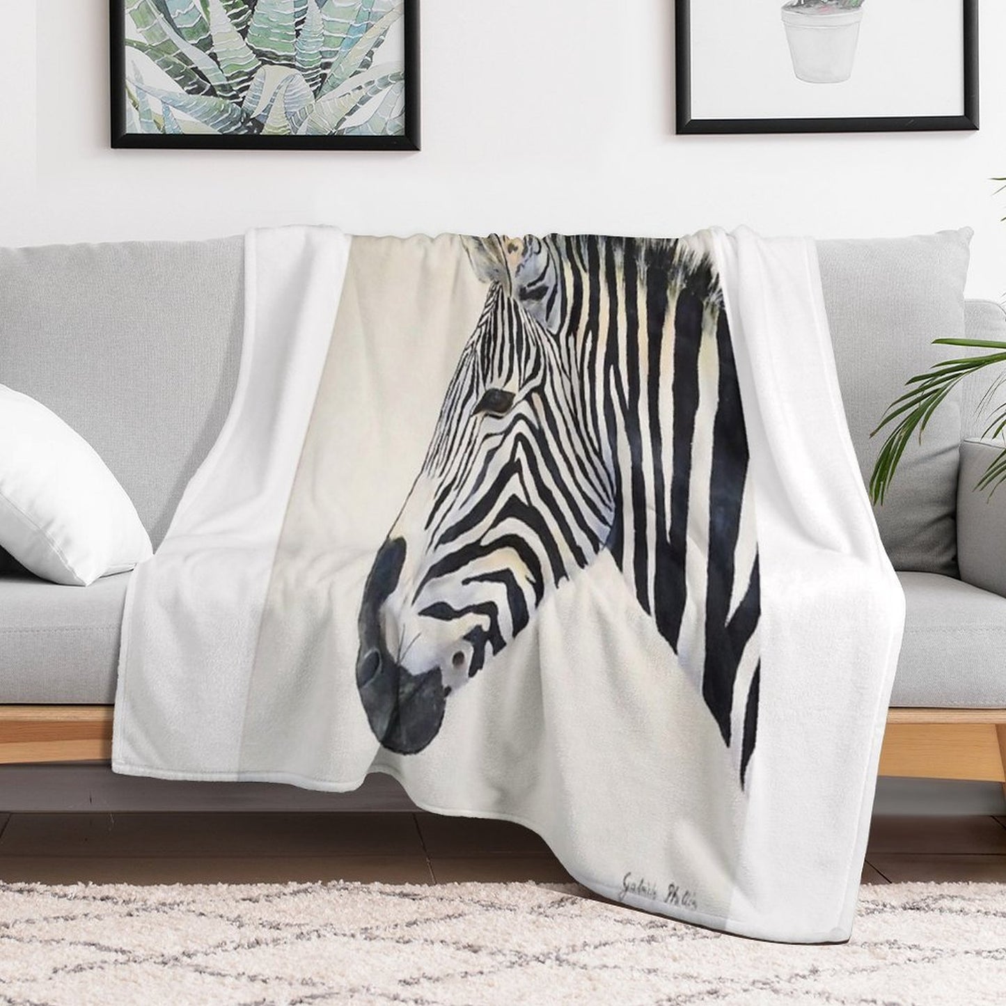 Zebra Eco-conscious Throw Blanket