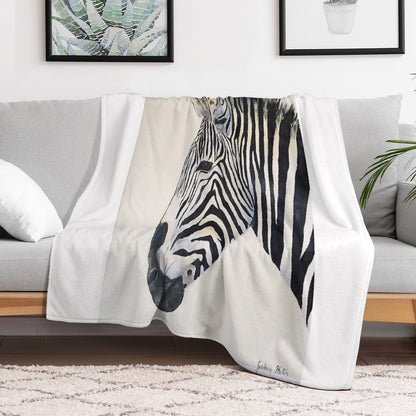 Zebra Eco-conscious Throw Blanket