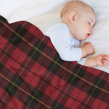Wallace Red Original Scottish Tartan Travel-friendly Throw Blanket