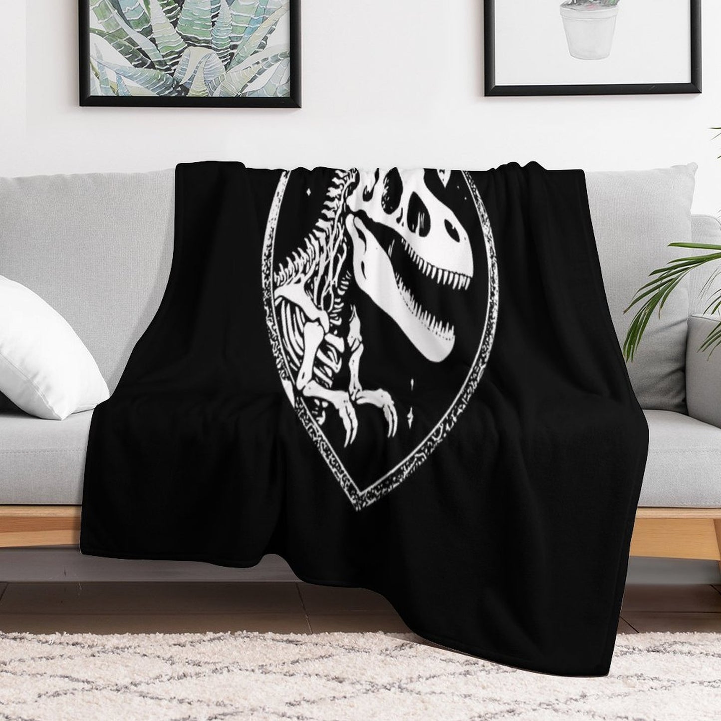 T Rex Love Versatility Throw Blanket