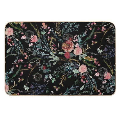 Midnight Floral  Stain-Proof Bath Mat