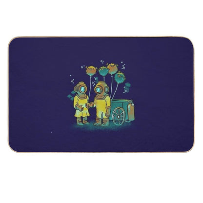 The Balloonfish Vender  Repositionable Bath Mat