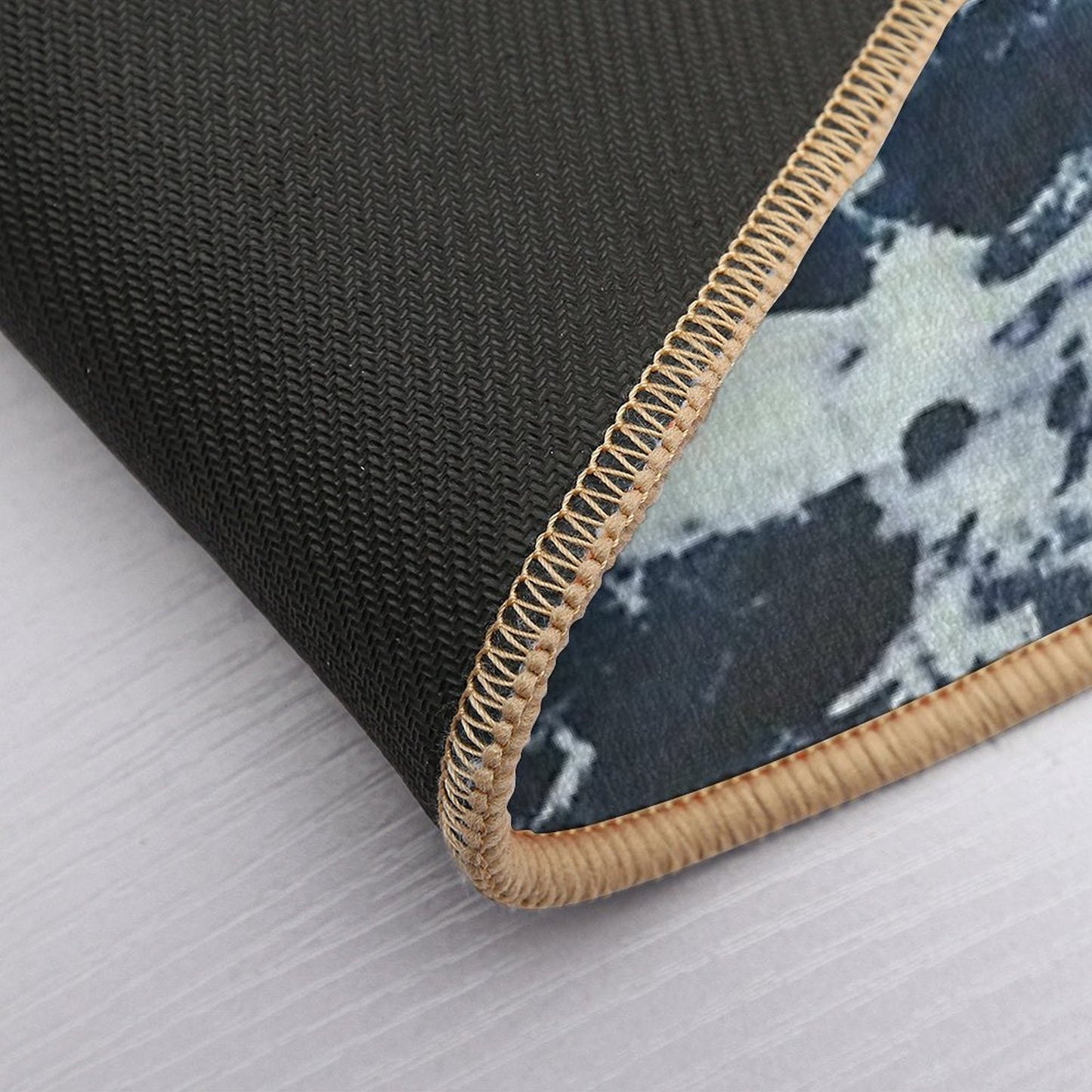 Dark Stormy Ocean Pattern  Slip-Resistant Bath Mat