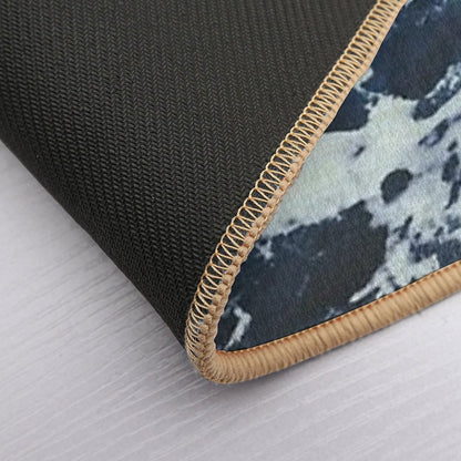 Dark Stormy Ocean Pattern  Slip-Resistant Bath Mat