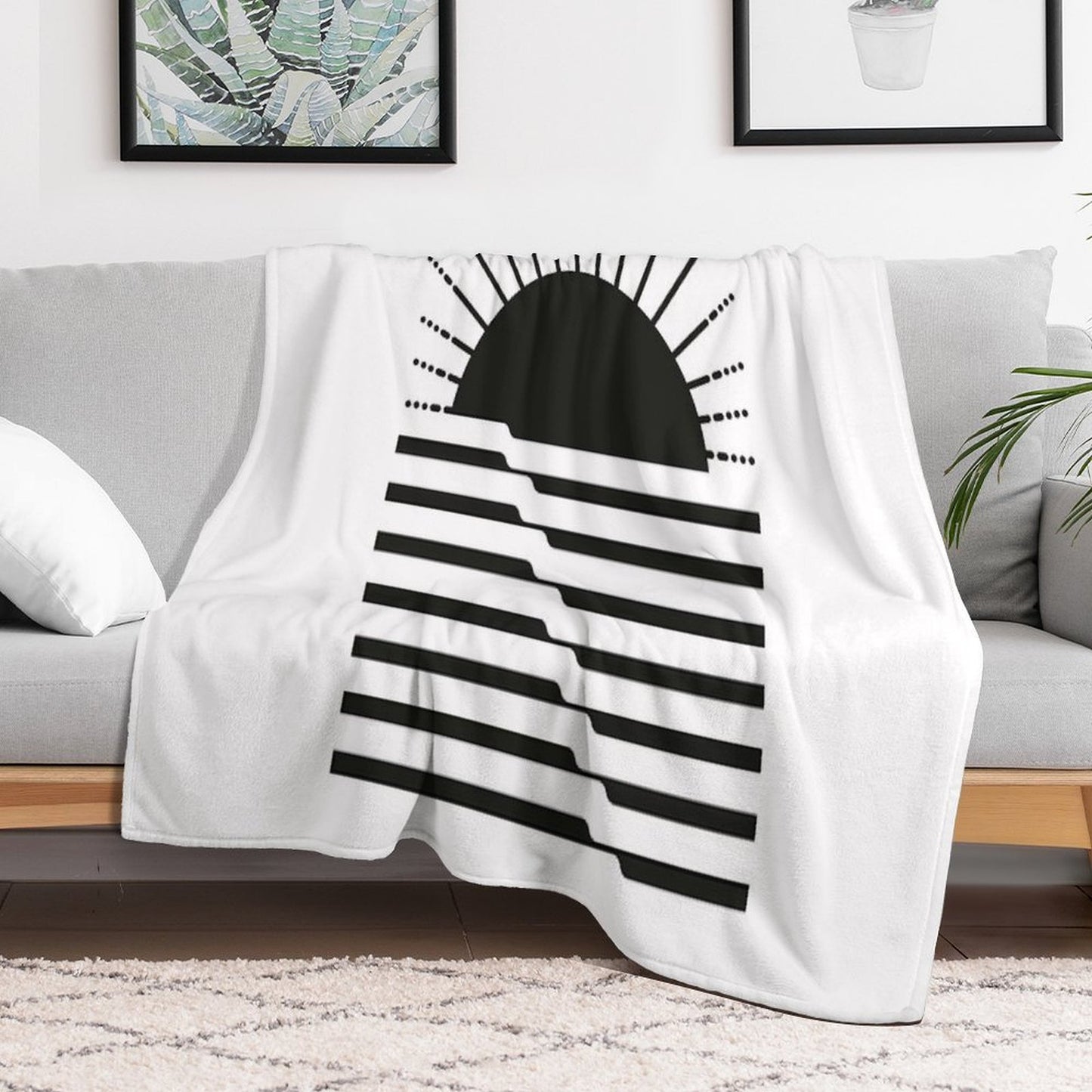 Waves Lightweight Throw Blanket