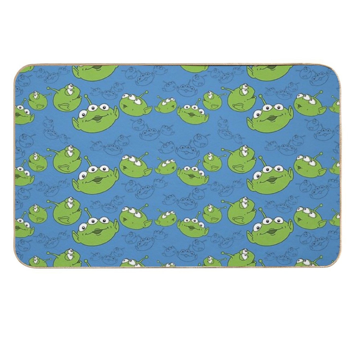 Little Aliens - Pattern  Pet-Safe Bath Mat