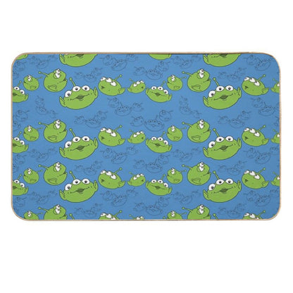 Little Aliens - Pattern  Pet-Safe Bath Mat