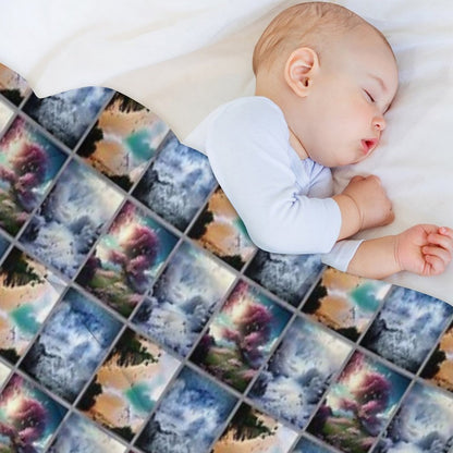 Ocean Through The Seasons Lightweight Throw Blanket