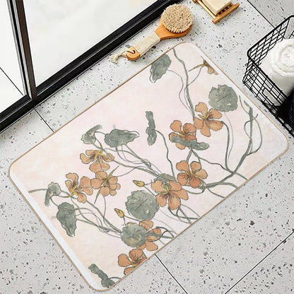 Winding - Floral Watercolour  Anti-Trip Bath Mat