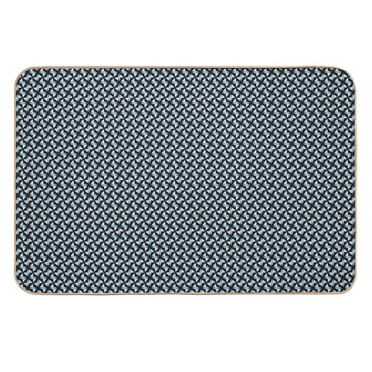 Big City Mixed Blue Signal  Fade-Resistant Bath Mat