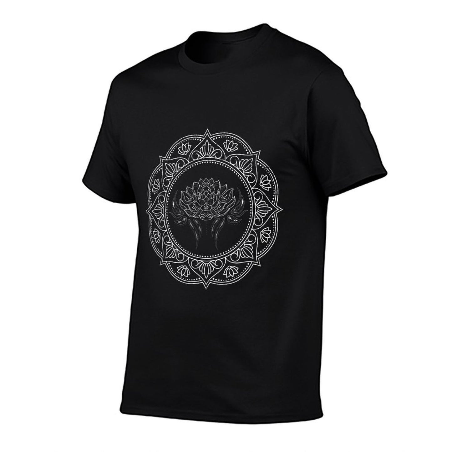 Yoga Meditation Fractal Geometry Spiritual Mandala Lotus  Wrinkle-resistant T-Shirt