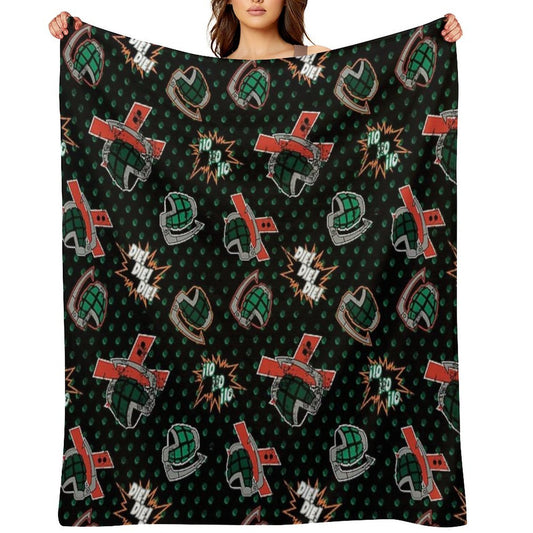 Ground Zero Grenades Wrinkle-free Throw Blanket