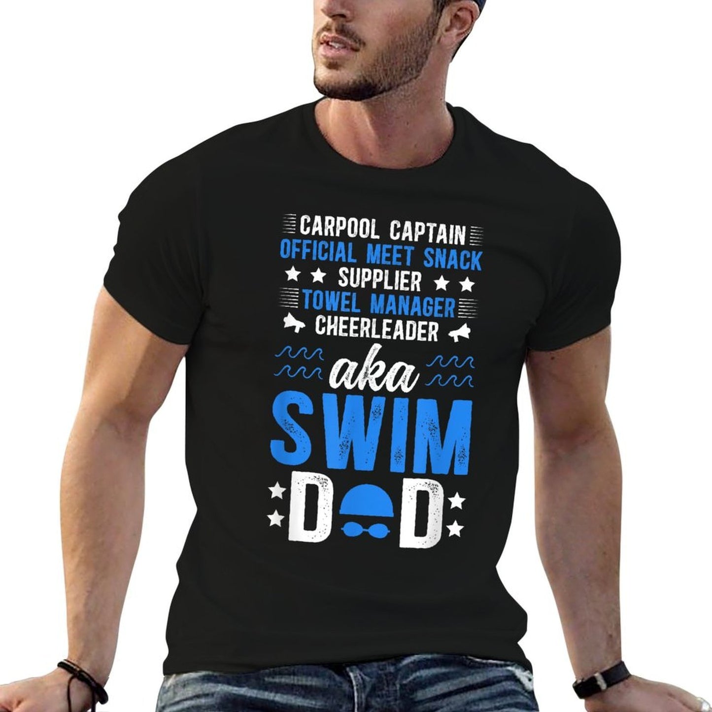 Swim Dad Definition Swimming Dad Of A Swimmer Dad  Quick-drying T-Shirt