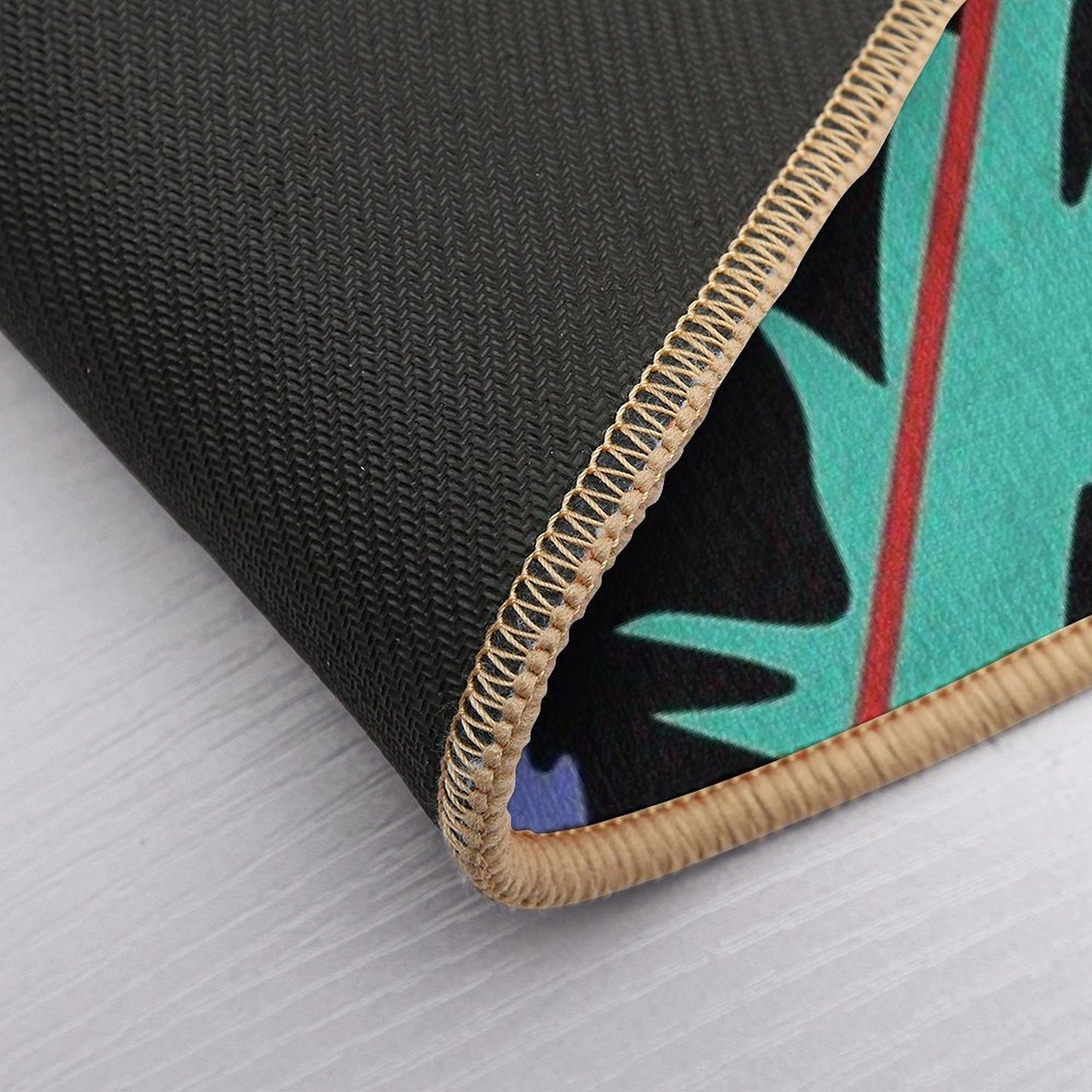 HKS Retro Pattern  Dirt-Trapping Bath Mat