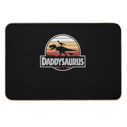 Daddy Dinosaur Daddysaurus 2 Kids Father's Day Gift For Dad  Rapid-Drying Bath Mat