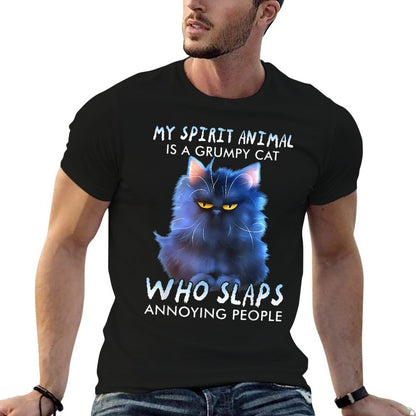 My Spirit Animal Is A Cat Who Slaps Annoying People  Vintage-inspired T-Shirt