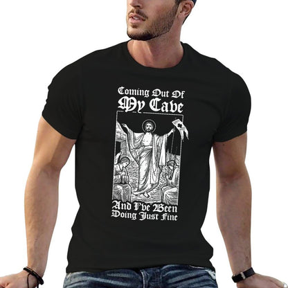 Coming Out Of My Cave Jesus - Christian Easter Meme  Quick-drying T-Shirt