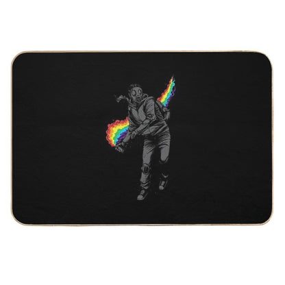 No More Tear Gas  Slip-Resistant Bath Mat