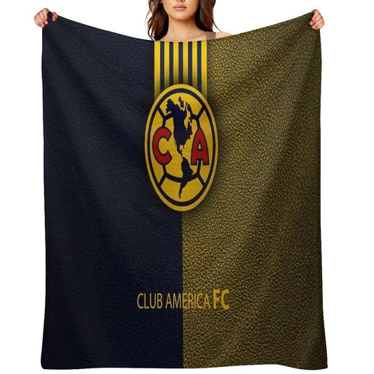 CLUB America FC Sustainable Throw Blanket
