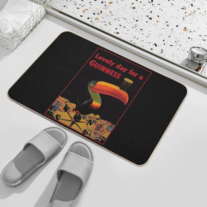 Lovely Day for A Guinness Letter  Toxin-Free Bath Mat