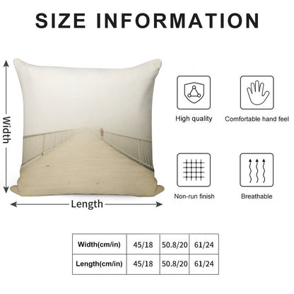 Nowhere Soft Fade-Resistant Throw Pillow