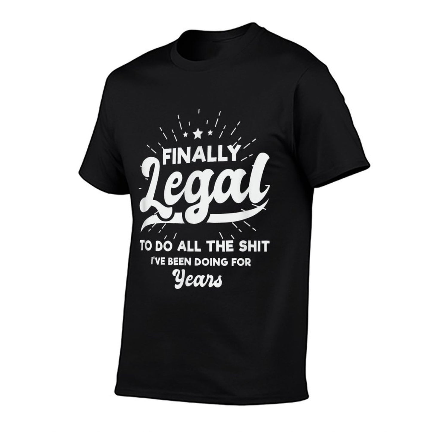 Finally Legal Funny 21st Birthday  Eco-friendly Material T-Shirt