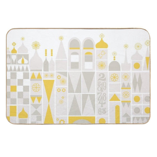 Small World Geometric  Versatile Bath Mat