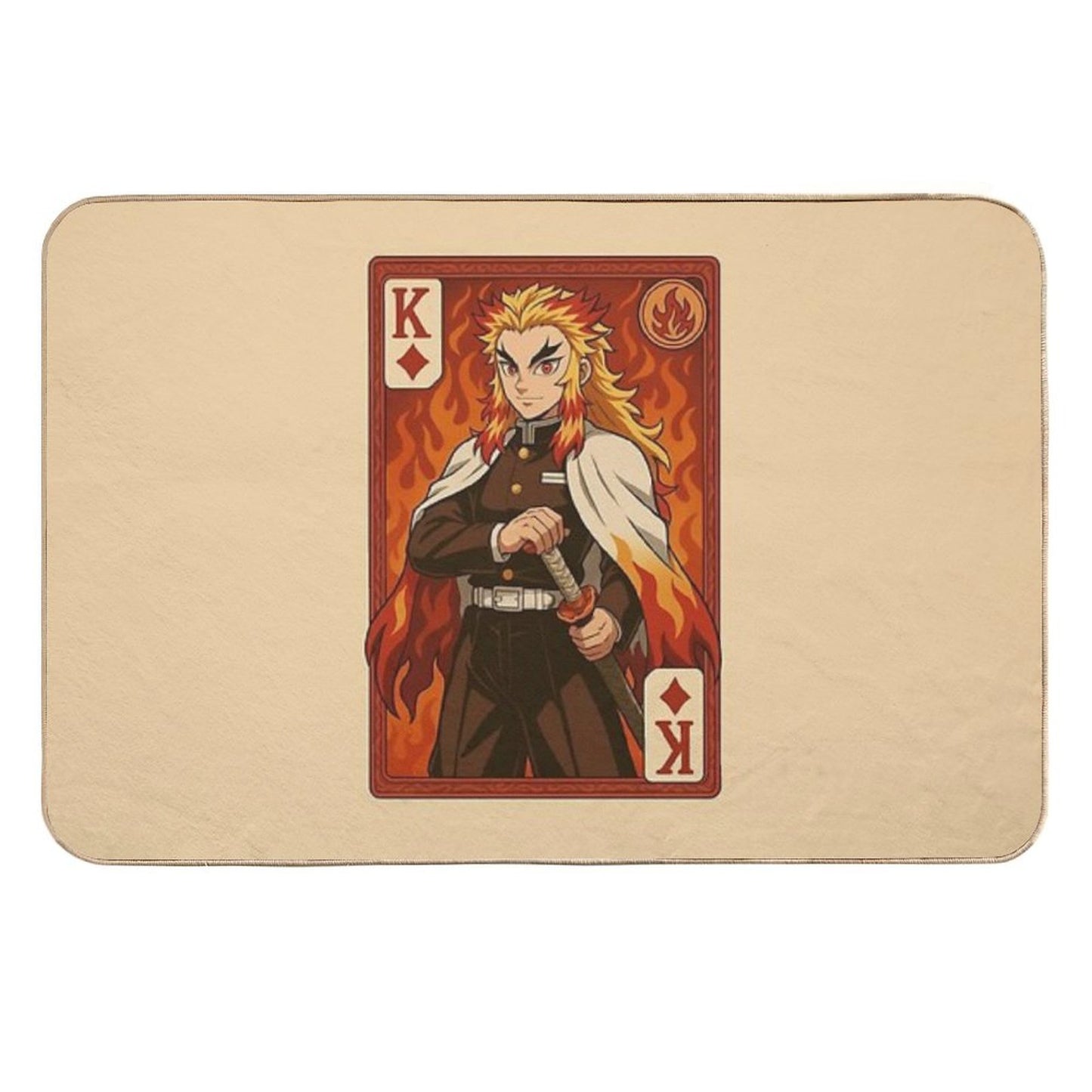 Rengoku King of Diamonds Anime Art Print  High-Traffic Bath Mat