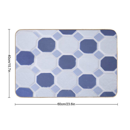 Whimsical Blueprint  Easy To Clean Bath Mat