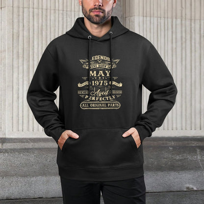 Legend Born In May 1975 50th Birthday 50 Years Old Relaxed Fit Hoodie