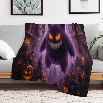 Purple Ghost Multi-functional Throw Blanket