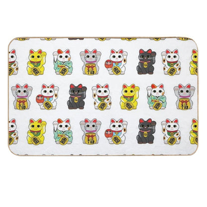 Lucky Cat  Maneki Neko  Odorless Bath Mat