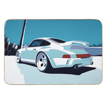 964 in Miami Air Cooled Classic Car Art  High-Traffic Bath Mat