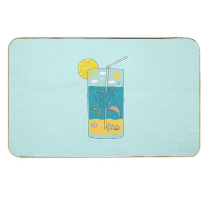 Summer Drink  Dirt-Trapping Bath Mat
