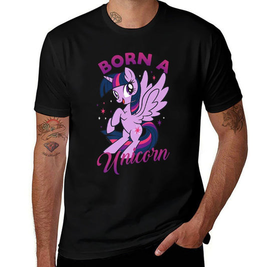 My Little Pony Friendship Is Magic Twilight Born A Unicorn Premium  Oversized Silhouette T-Shirt