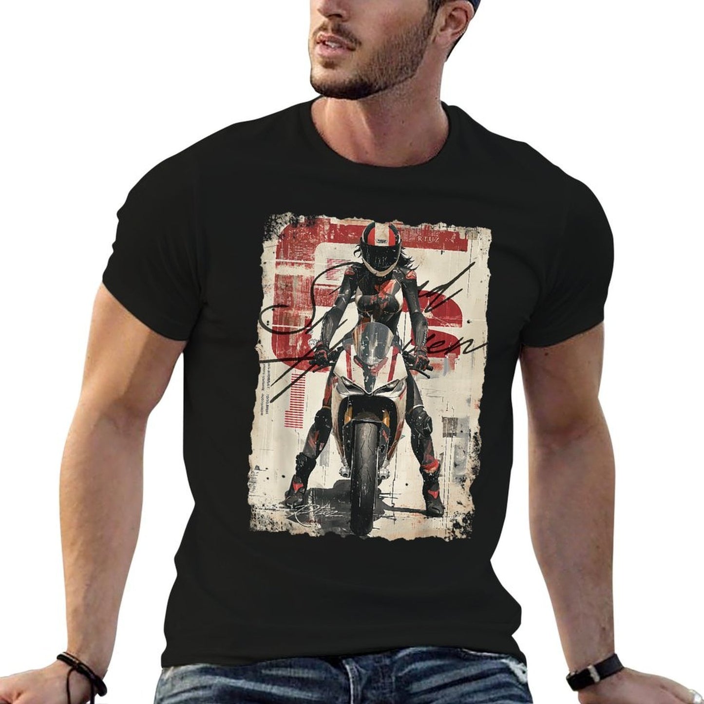 Supersport Bike Superbike Racing Motorcycle  Stretchy T-Shirt