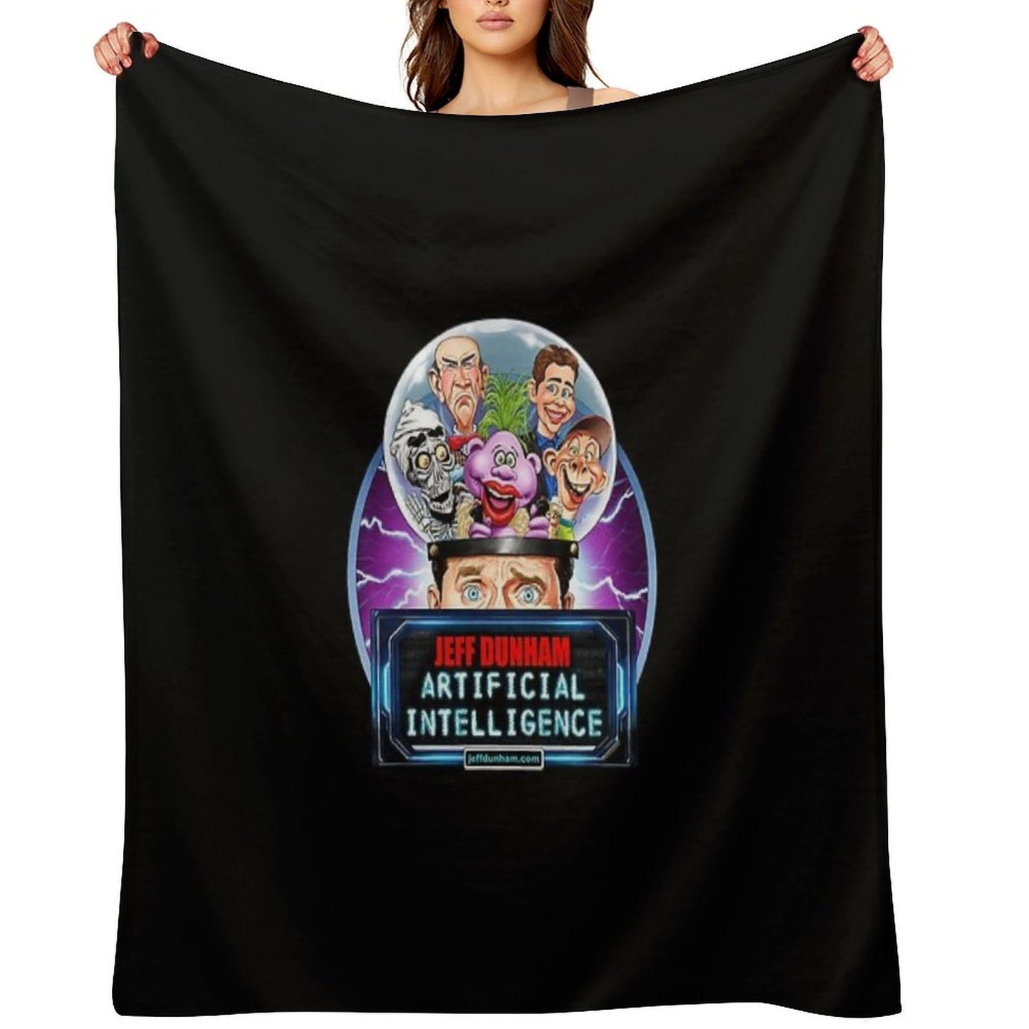 Jeff Dunham Artificial Intelligence Comfort Throw Blanket