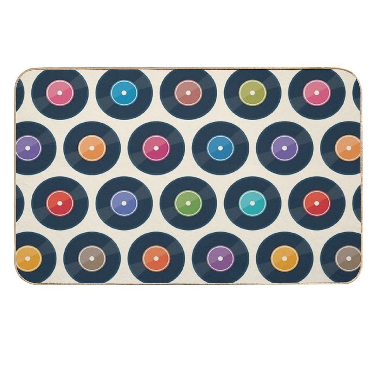 Vinyl Record Collection  Long-Lasting Bath Mat