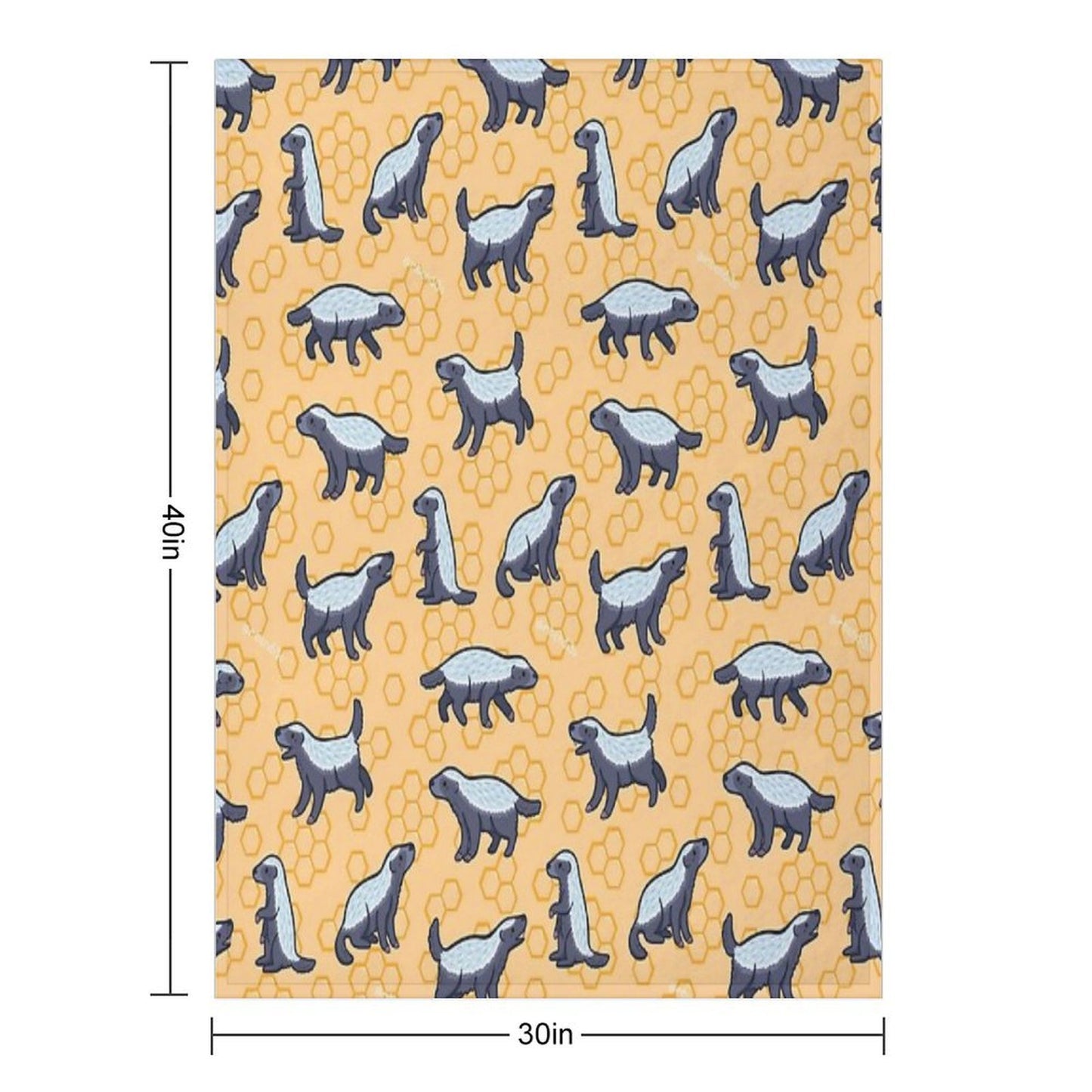 Honey Badger Don’t Care Sustainable Throw Blanket