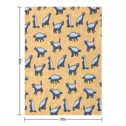 Honey Badger Don’t Care Sustainable Throw Blanket