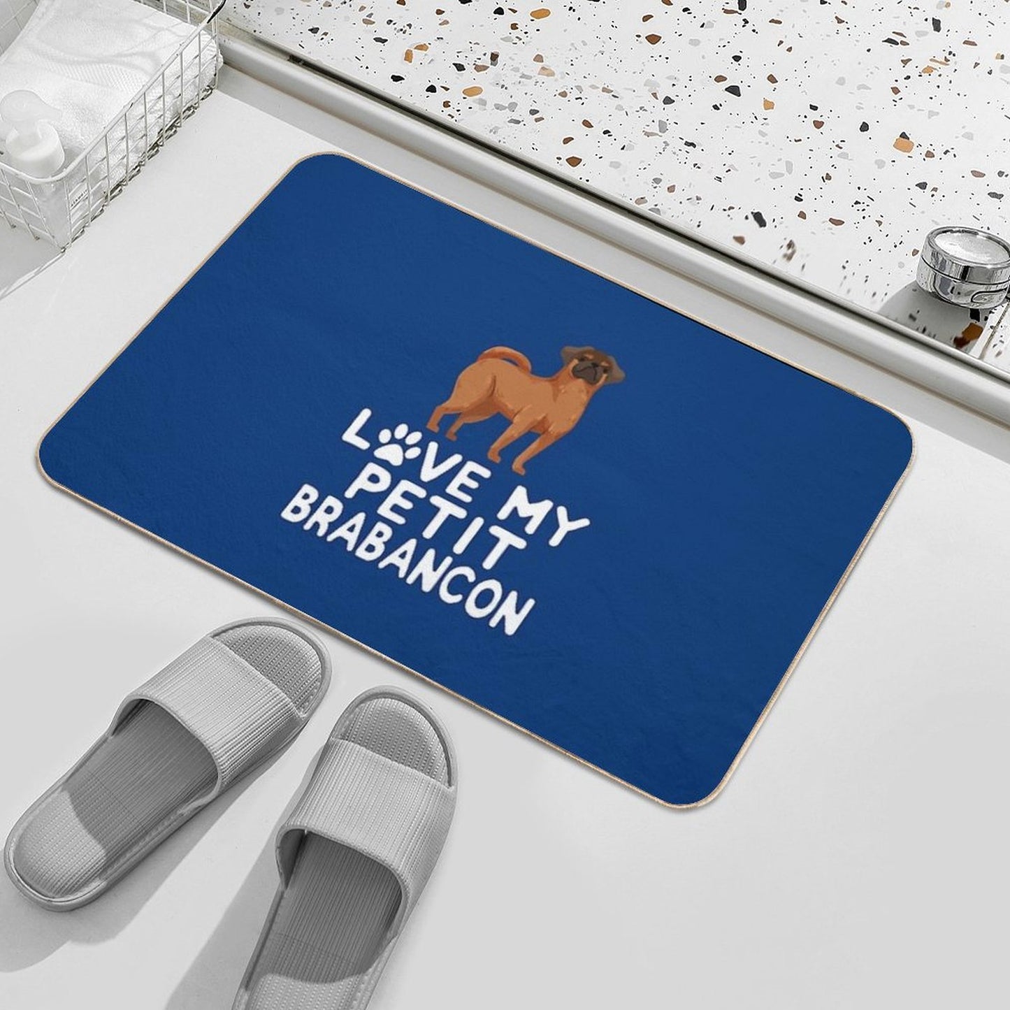 Love My Petit Brabancon  Eco-Friendly Bath Mat