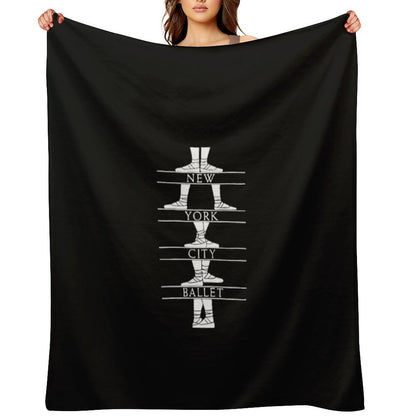 New York City Ballet Classic Easy Care Throw Blanket
