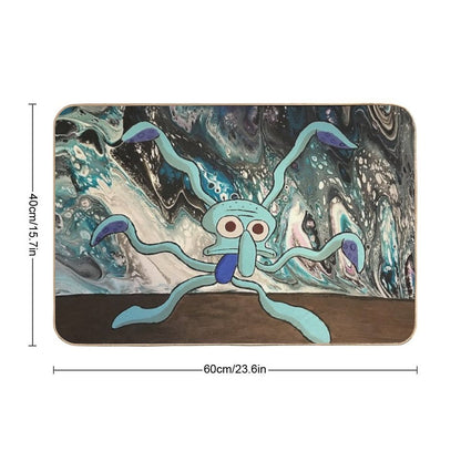 Funky Squidward  Rapid-Drying Bath Mat